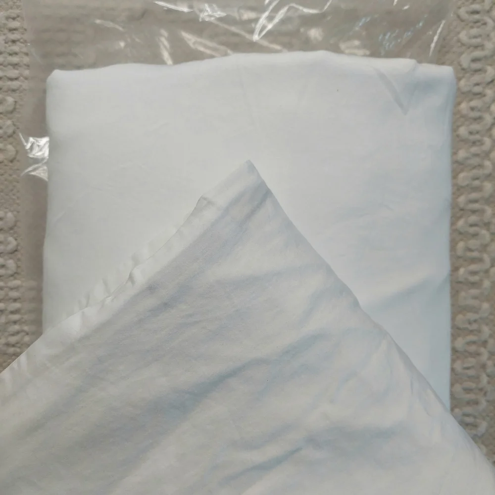 Quince 100% Organic Cotton Sateen White Duvet & Shams! King/ Cal King (760)